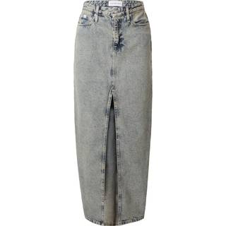 Calvin Klein Jeans Front Split Maxi Denim Skirt 1A4 Denim Medium 26