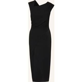 Reiss Reiss Black Miller Asymmetric Bodycon Midi Dress