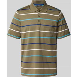 Maerz Herren Polo-Shirt grün gestreift