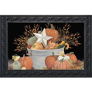 Briarwood Lane Fall Bushel Primitive Doormat Autumn indendørs/udendørs 30 """" X 18 """"