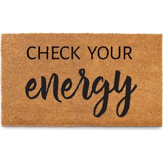 Kontroller din energidørale udendørs indgang 30x17 tommer sjov Kontroller din energidørmåtte Kontroller din energidørale udenfor Kontroller din e