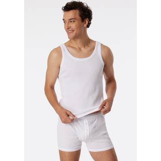 Schiesser Revival Herren Shorts weiß Reine Baumwolle