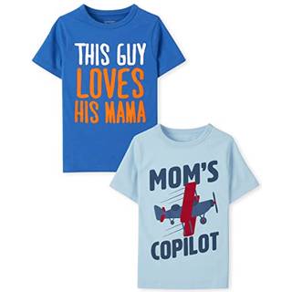 The Children's Place babydrenge og smbrn Kortrmet grafisk T-shirt med 2 stk. Denne fyr elsker sin mor/mors copilot 5T US