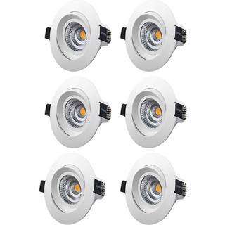 Designlight M-Penny Downlight 7 W, vipbar, pakke med 6 stk 2700 K, 510 lm