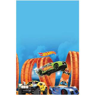 Yndige Hot Wheels Wild Racer Plastic Table Cover - 54 """" X 96 """" (1 pc.) - Levende design og let oprydning - Perfekt til festdekorationer