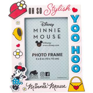 S?lv Buffalo Disney Vintage Minnie Mouse Yoo Hoo ?h s? stilfuld fotobilledramme Pink 4 x 6 tommer