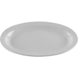 FÅ. OP-610-W melamin oval serveringsfad 10 """" x 6,75 """" hvid (sæt af 12)
