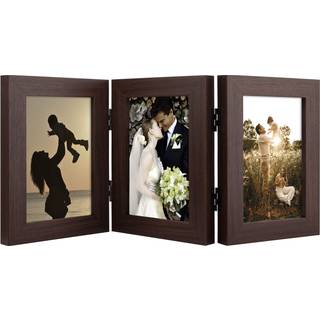 Golden State Art Photo Frame 4x6 Brown 3 Count