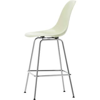 Vitra Eames Fiberglass Barstol Medium Parchment/Krom