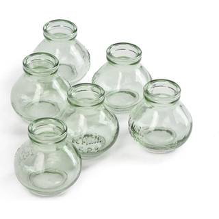 Rolige mellemrum Levende mini gr?n glas Le Midi Bell Bud Vase Centerpiece til bryllupsmodtagelse Mini Flower Vases til boligindretning Vintage fl