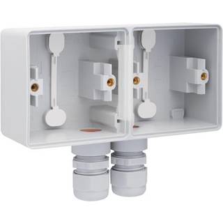 Niko Underlag 2-modul, 2x m20, ip55, grå