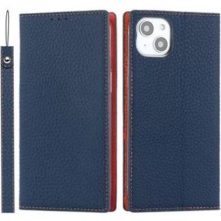 iPhone 14 Læderpung Cover med RFID - Mørkeblå