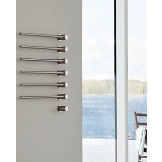Vola T39EL/6 - 18 håndklæderadiator med 6 tværstænger- blank hvid