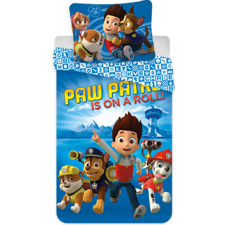 Paw Patrol sengetøj - 140x200 cm - Is on a roll Paw Patrol - Vendbart design - Sengesæt i 100% bomuld