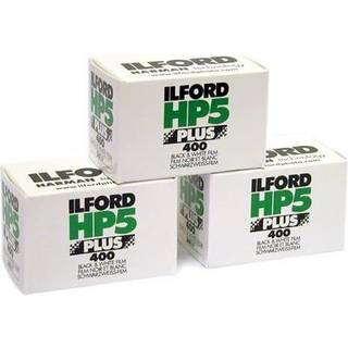 3 x Llford HP5 Plus 400 24 Exp 35mm sort og hvid print film