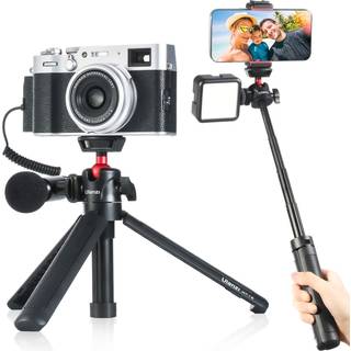 Ulanzi MT-16 kamera stativ stativ Holder Mini bordplade stativt selfie stick med kold sko rejser stativ til iPhone 12 canon g7x Mark III Sony ZV-