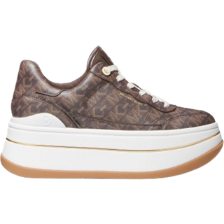 MK Hayes Empire Signature Logo Platform Trainers - Brown - Michael Kors - EU 42.5