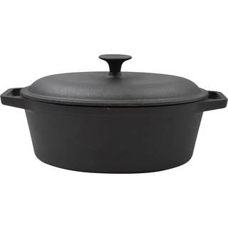 Nordwik Nordwik støbejernsgryde oval 4 l Sort