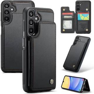 Samsung Galaxy A15 Caseme C22-etui RFID-kortpung - Sort
