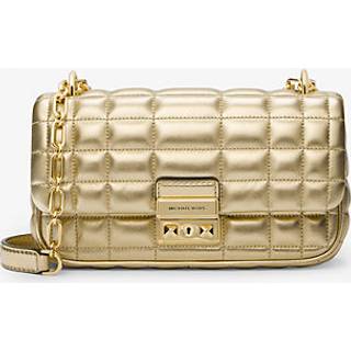 MK Tribeca Small Quilted Metallic Leather Shoulder Bag - Gold - Michael Kors - ONE SIZE