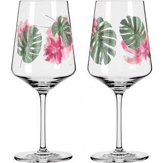 Sommersonett Monstera vinglas, 2 stk.