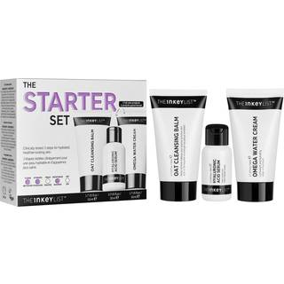 The-INKEY-List Ansigt Fugtgivende-cremerGave sæt Oat Cleansing Balm 50 ml + Hyaluronic Acid Serum 30 ml + Omega Water Cream 50 ml 1 Stk. (146,00 kr / 1 stk.) - 1 Stk.
