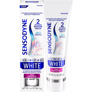 Sensodyne Clinical White Tandpasta Klinisk bevist blegning til flsomme tnder pletbeskytter 3,4 oz