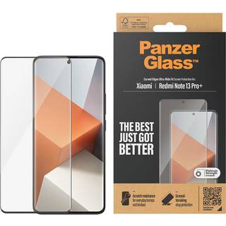 Xiaomi Redmi Note 13 Pro+ (Plus) PanzerGlass Ultra Wide Fit Skærmbeskyttelsesglas - Platinum Strength - Sort Kant