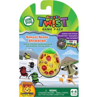 LeapFrog RockIt Twist: Banzai Beans Showdown-spilpakke (Alder 4-8 år) Med Pete-Zaah virtuelt kæledyr og hukommelses- og logikudfordringer