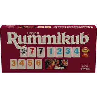 Pressman Original Retro Style Stor antal Rummikub - Inkluderer fliser med lyse overdimensionerede inds?ttum for nem visning af flere farver