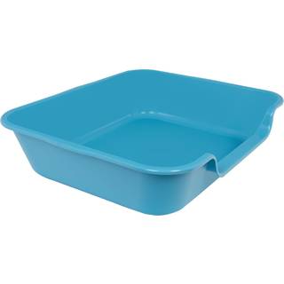 Blaucasa 1 Pack Ekstra stor hunde kuldboks Pan -bakke (ABS -materiale) Lav indgang Jumbo Seniorkassekasser til flere killinger Big Cats Pet Safe