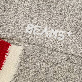 BEAMS PLUS Rag Socks Grey/Red