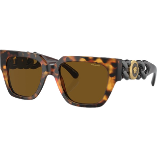 Versace Kvinde VE4409 511983 Solbriller Acetat Skildpadde Brun Firkantet Polariseret