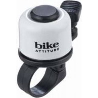 Bike Attitude ringeklokke med blomster alu top i hvid