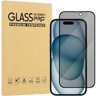 iiglo iPhone 16 Plus / 15 Plus 3D Privacy Skærmbeskytter