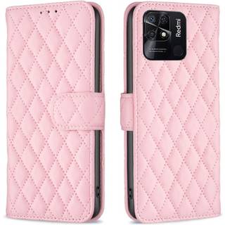 SKALO Xiaomi Redmi 10C BINFEN COLOR Quiltet Pung - Pink
