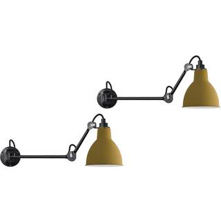 Lampe Gras NO 204 L40 Væglampe Duo - Vælg farve - Mat gul