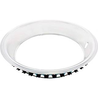 United Pacific A6140 Rustfrit st?l 15 x 3 Rallye Style Beauty Trim Ring til 1971-78 GM Meget poleret glat stil sk?nhedsfejltrim - en enhed