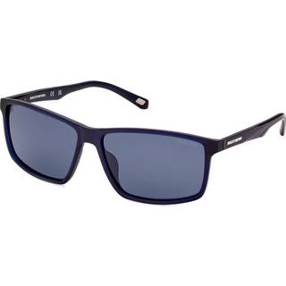 Skechers SE6174 Polarized 92D 61 Solbriller Mænd Blue - Matte Dark Blue - 61mm