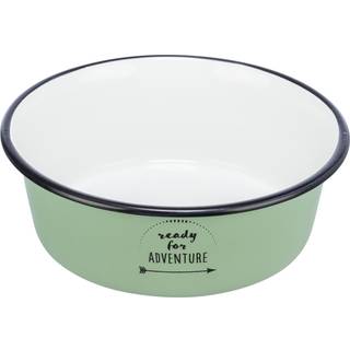 Trixie Bowl enamel/stainless steel 0.9 l/ø 17 cm green