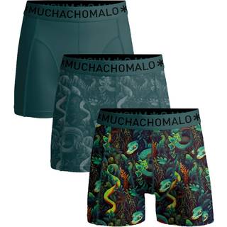 Muchachomalo 3-pak Cotton Stretch Boxer - Green Pattern - X-Large