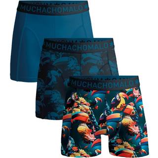 Muchachomalo 3-pak Cotton Stretch Boxer - Blue Pattern - Medium