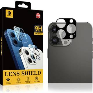 iPhone 13 Pro MOCOLO Beskyttelsesglas til Bagside Kameralinse - Case Friendly - Sort