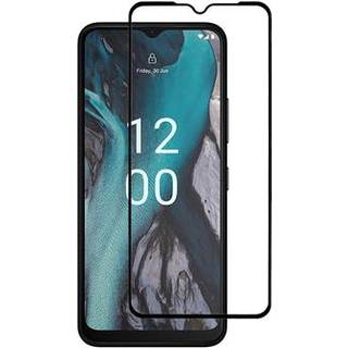Nokia C22 Skærmbeskyttelse Hærdet Glas - 9H - Full Fit - Sort Kant