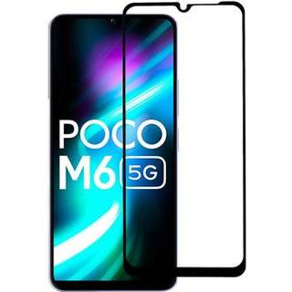 Xiaomi Poco M6 Skærmbeskyttelse Hærdet Glas - 9H - Full Fit - Sort Kant
