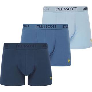 Lyle And Scott Vintage Herre Barclay Tre Pakke Boxer Trunks Blue Horizon/Chambray Blue/Dark Denim