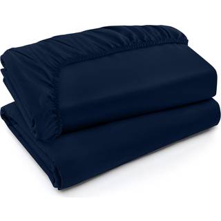 Utopia Bedding King Fitted Sheets - Bulk Pack med 2 bundplader - Bl?d b?rstet mikrofiber - Deep Locets - krympning og fade resistent - Easy Care