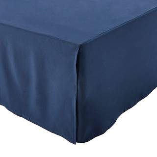 Amazon Basics Letvægtsplisseret sengeskørt King Navy Blue Solid Solid