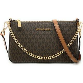 MK Jet Set Medium Signature Logo Convertible Crossbody Bag - Brown - Michael Kors - ONE SIZE