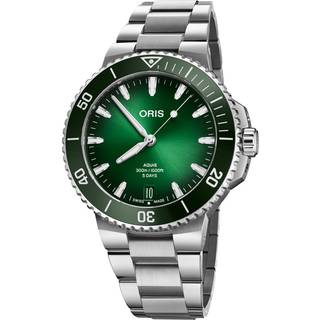 Oris Aquis Date grøn med lænke Cal. 400 43,5mm